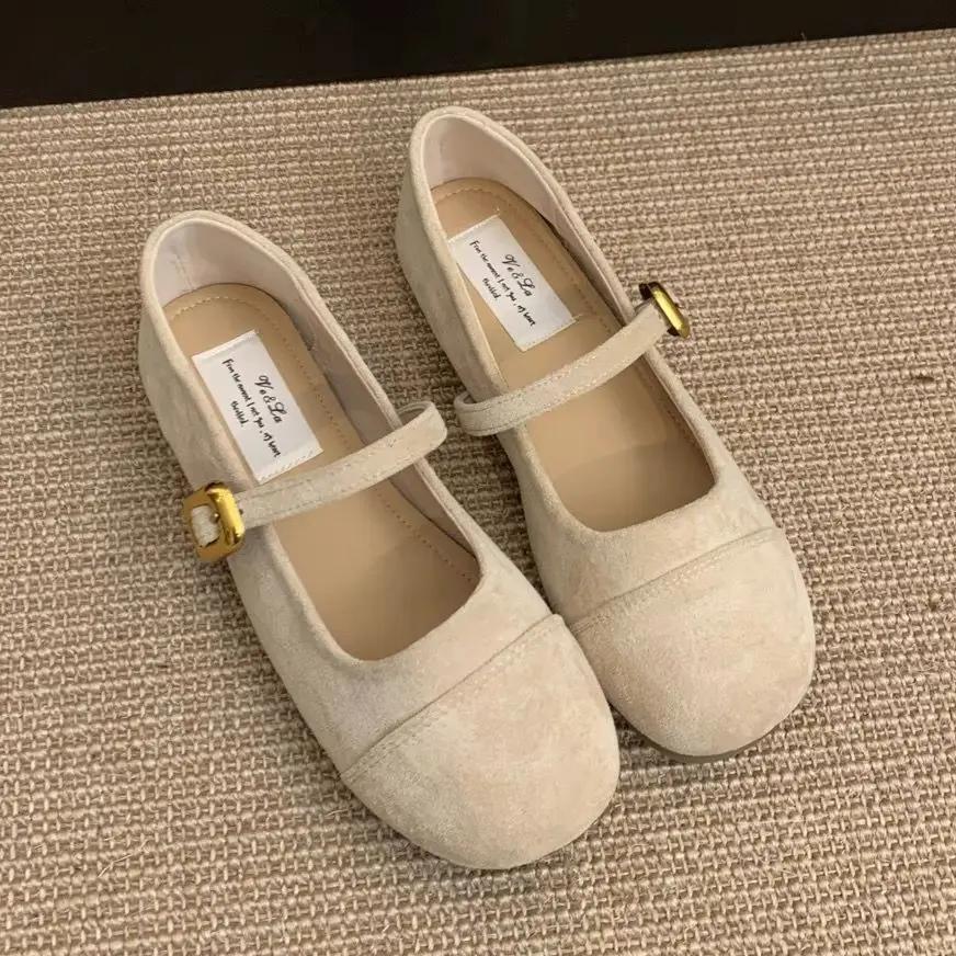 Fashion Gothic Ladies Footwear Round Toe Japanese Style Lolita Mary Jane Luxury Brand 2025 Trend Low Price Social Y2k Women's Flat Shoes