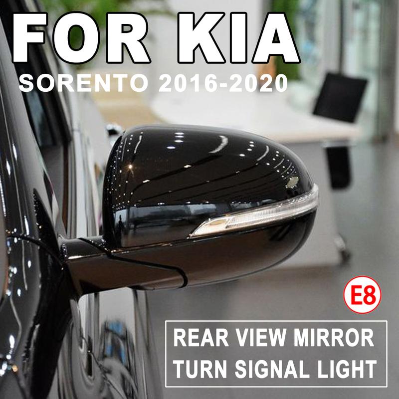 2 Pcs LED Dynamic Turn Signal Flash Light Blinker Side Mirror Indicator Car LED Lamp For Kia Sorento 2016 2017 2018