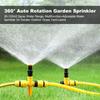 3Pcs 360° Rotation Automatic Lawn Sprinkler Adjustable Nozzle Corrosion Resistant Garden Watering System Buried Plug Irrigation Tool