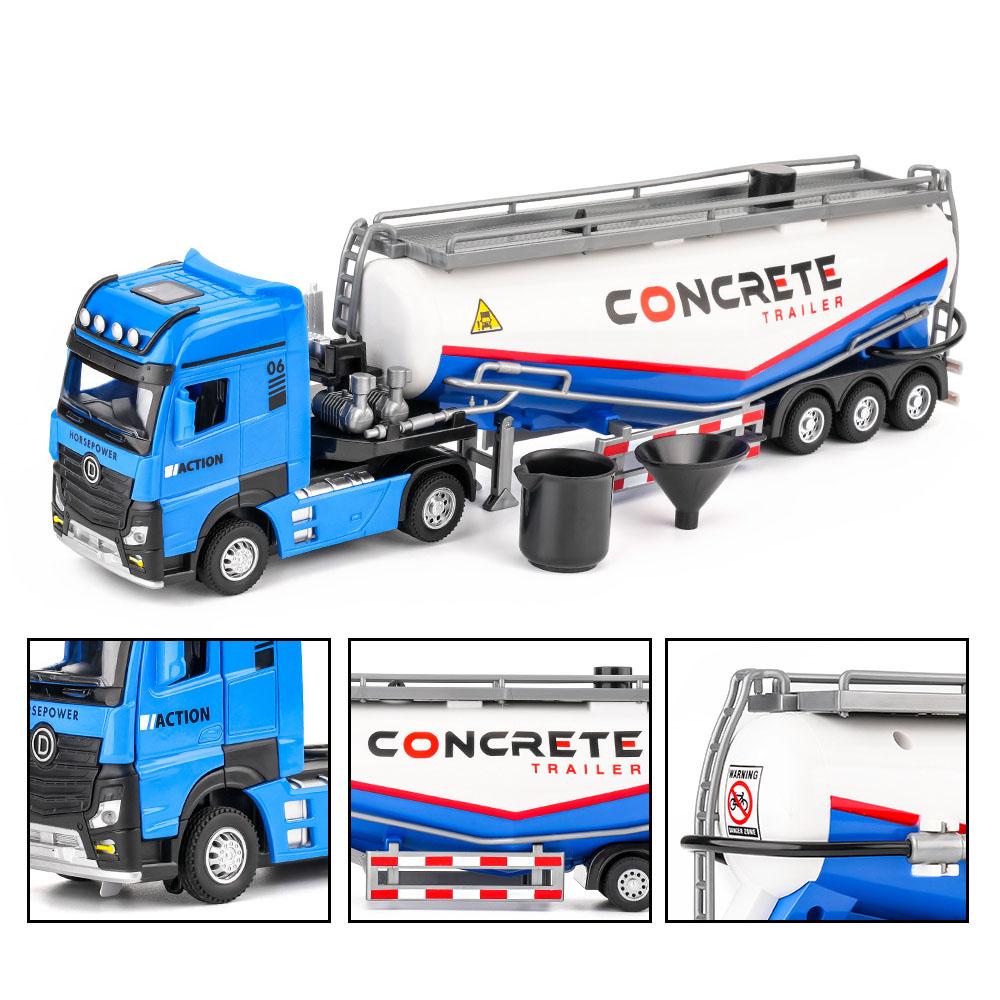 1:24 Modellspielzeug Traktor Schlammpumpen LKW Metall Druckguss Ton Licht Ton Licht Simulation Legierung Ingenieurfahrzeug Für Jungen Geschenke