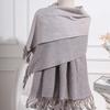 Reversible Cashmere Wool Scarf: Unisex Autumn/Winter, Luxurious Korean Style Shawl.