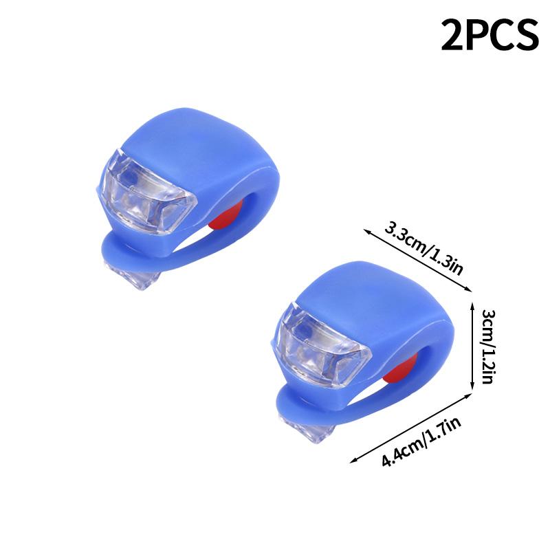 

2pcs Bicycle Lighting Waterproof Bicycle Light Front Lamp LED Flashlight Bicycle Flashlight Lantern Tail Light Outdoor Sports