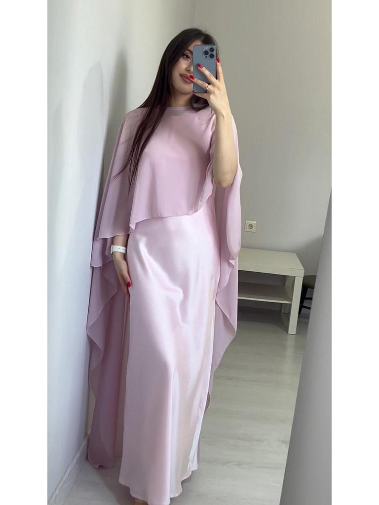 2025 Léto Evropská a americká dámská móda Ležérní dlouhé šaty a šál