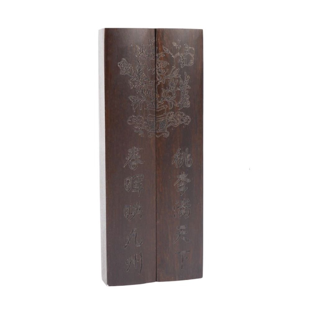 1Pair Natural Wood Paperweight Retro Calligraphy Tool Ancient Chinese Paper Weight  Art Supplies