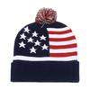 Autumn and Winter Independence Day Wool Hat Flag Stars USA Jacquard Knitted Hat Men and Women
