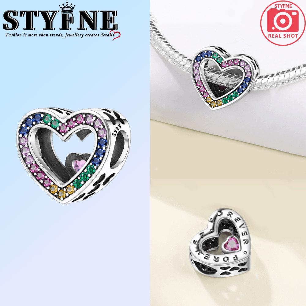 Copper Heart Mother And Daughter Hugging Each Othercharms Beads Pendant For Original Bracelet Woman Girl Jewelry