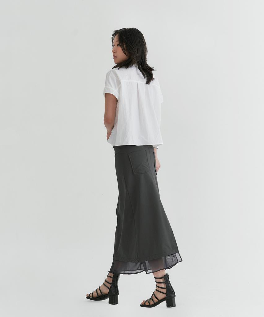 Peulleio 193 Skirt_Dark Gray