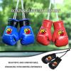 FZMVI1 Car Pendant Mini Boxing Fashion Gloves Rearview Mirror Ornaments For Abarth FIAT 500 Tipo FR Panda Argo Freemont Bravo Punto