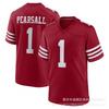 NFL 49ers Football Jersey 13 Purdy 97 Bosa Embroidered Team Sports Fan Apparel
