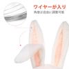 VANZACK Rabbit Headgear, Plush Bunny Hat, White, Fluffy, Cosplay Costume, Easter, Halloween, Parties, Events, Banquets, Entertainment, Photo Props,