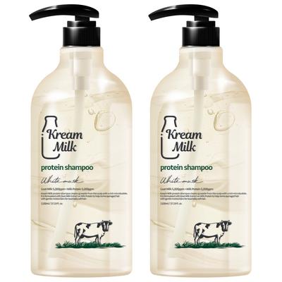 Szampon perfumowany Cream Milk Protein White Musk Fragrance, 1,1 l, 2 sztuki