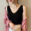 Ice Silk T-shirt Knit Bottoming Camisole Tank Top Women's Summer Inside V-neck Slim Outer Sleeveless Tops