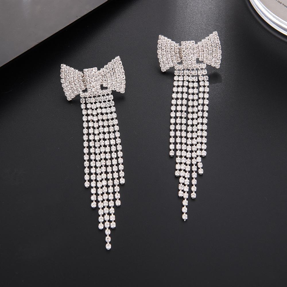 

New Arrival Tassel Earrings for Women Bridal Wedding Accessories Earrings срібний