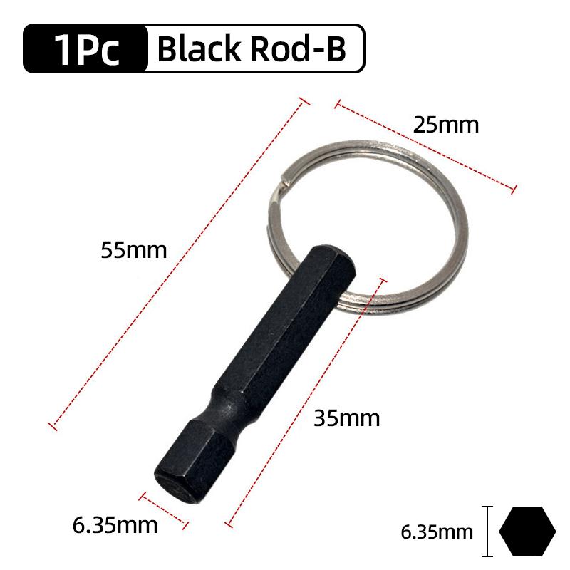 

Держатель бит для отвертки Брелок Удлинитель 1/4 Шестигранный хвостовик Быстросъемный Портативный Адаптер для бит Отвертка Быстросменный стержень Ручной инструмент