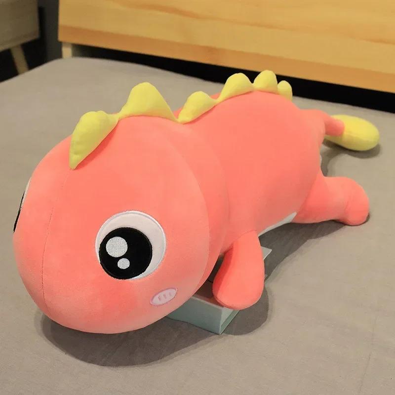 80-120cm Neues Langes Süßes Dinosaurier-Stofftier Weiche Cartoon-Tierpuppe Gefüllter Freund Schlafkissen Kinder Geburtstagsgeschenk 80cm