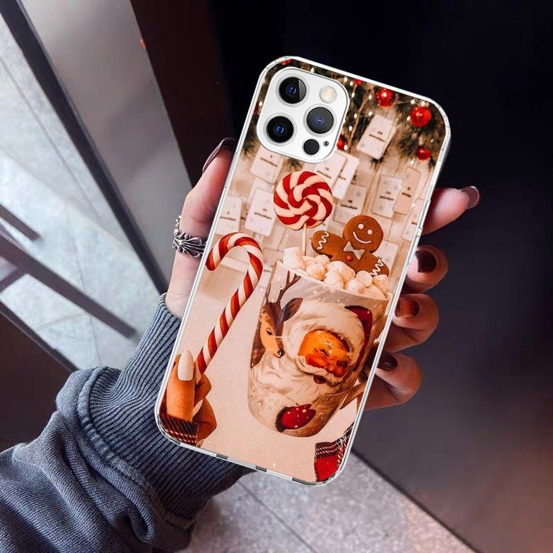 

Winter Coffee Christmas Phone Case For iPhone 17 Air 16 15 Pro Max 14 Plus 13 Mini 12 11 Cover 7 8 SE Silicone Shell Print Funda iPhone 12 (12 Pro)