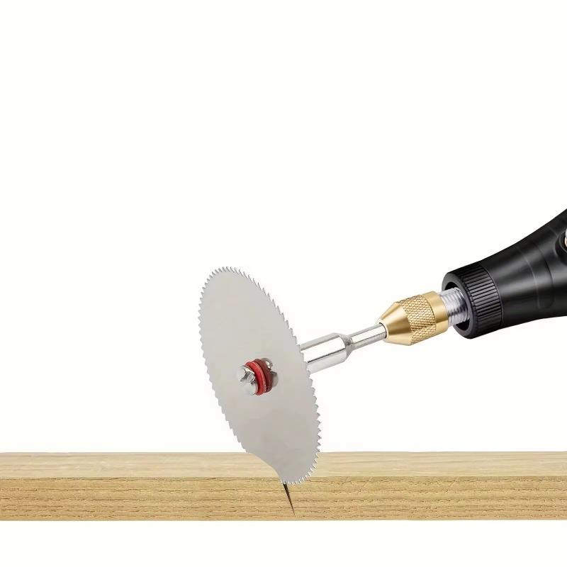 11 Pcs Mini Circular Saw Blade Set Precision Woodworking Cutting Disc with 1 Rod 22mm 25mm 32mm for Cutting Wood Metal