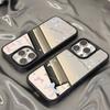 Mirror Phone Case for iPhone 15 11 13 14 for 15 16 Pro Max 12 13 16 Pro Cloud Flower and Animal Cute Style Phone Case
