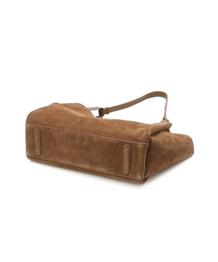 Athe Vanessabruno [Raie] Raie Brown Suede Shoulder Bag L Aaba6E526W2