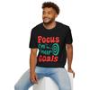 Focus On Your Goals Tee  Motivational Graphic Tshirt Handlettered Target Design  Fashion Trend  Highquality  Casual Top