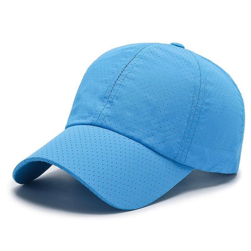 Unisex Sun Protection Quick-Dry Perforated Baseball Cap for Large Heads - Versatile Outdoor Sports Hat