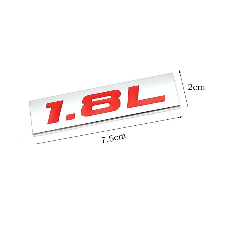 Car Sticker 1.4L 1.5L 1.6L 1.7L 1.8L 1.9L Emblem Badge Decals for f111 SUV Toyota Mini Peugeot Honda Volkswagen VW Focus Hyundai 111F