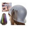 Touca de Silicone para Coloração de Cabelo Agulha de Gancho Profissional Tintura de Cor Mechas Reutilizável Conjunto Ferramentas para Descoloração Congelada Salão de Beleza