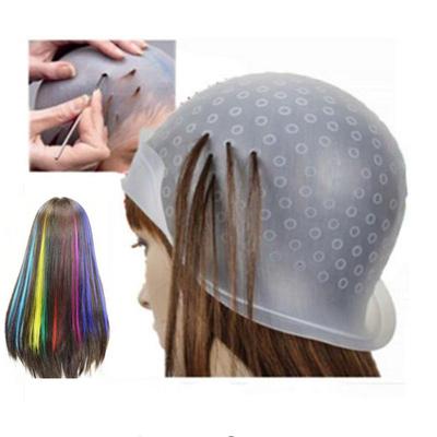 Bonnet de coloration capillaire en silicone, crochet, aiguille, teinture professionnelle, mise en évidence, ensemble réutilisable, outils de teinture par glaçage, salon de beauté