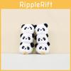 Adorable Panda Head Plush Toy Keychain For Bag Decoration Soft And Cuddly