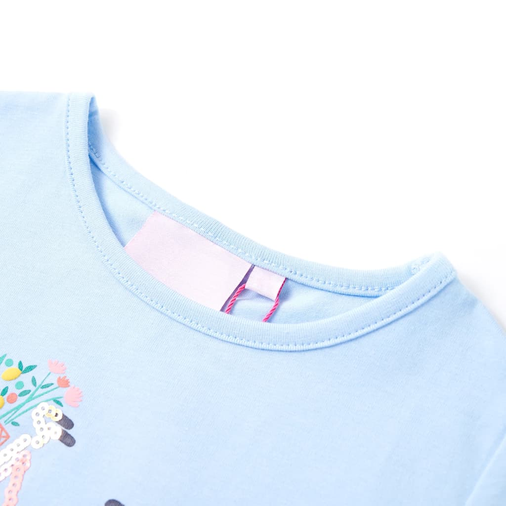 Kids T shirt Light Blue Size 128