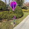 Multifunctional PVC Rotating Hot Air Balloon Wind Spinner for Outdoor Gardens Patios Balcony Weather Proof Ornaments