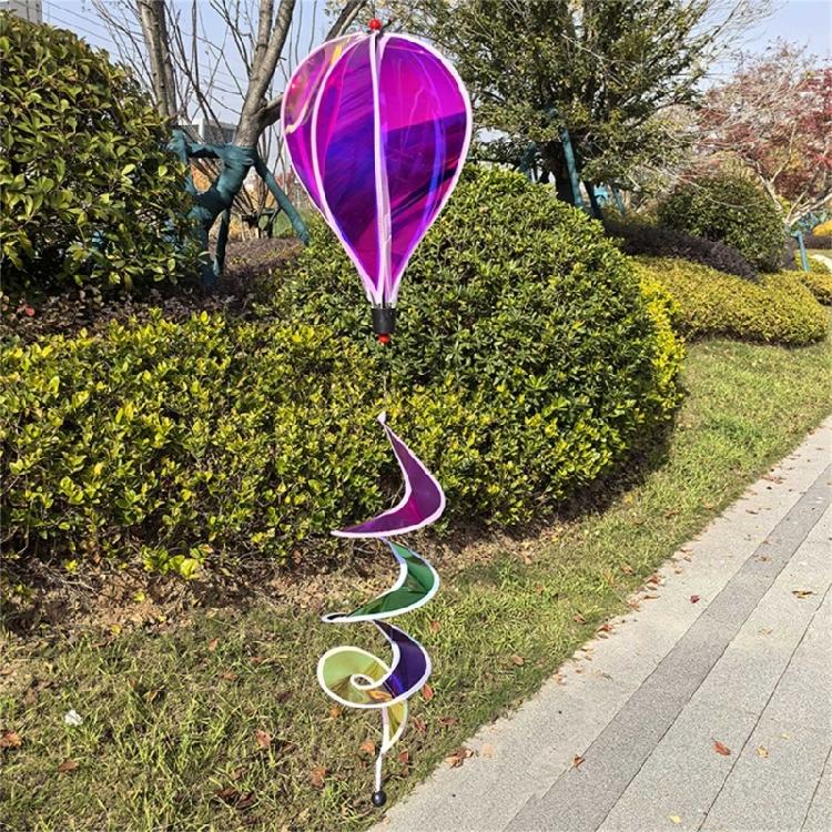 Multifunctional PVC Rotating Hot Air Balloon Wind Spinner for Outdoor Gardens Patios Balcony Weather Proof Ornaments