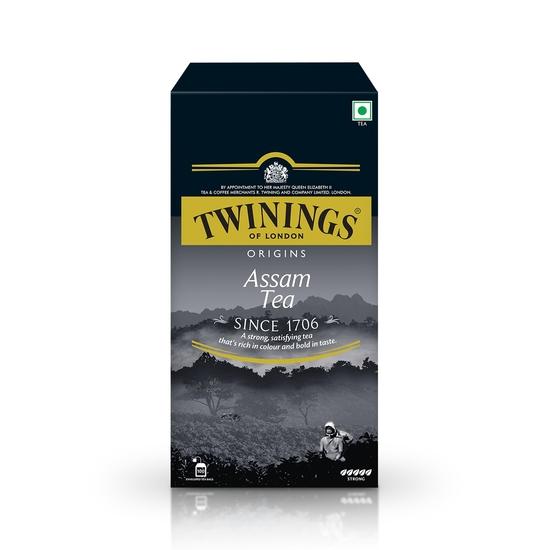 Twinings Assam Tea, 100 Teabags, Premium Black Tea, Twinings Origins, Strong, Full-bodied and Robust Flavour