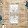 Artistic Pattern Stencil for Journal Decoration - PET Material Spray Painting Template
