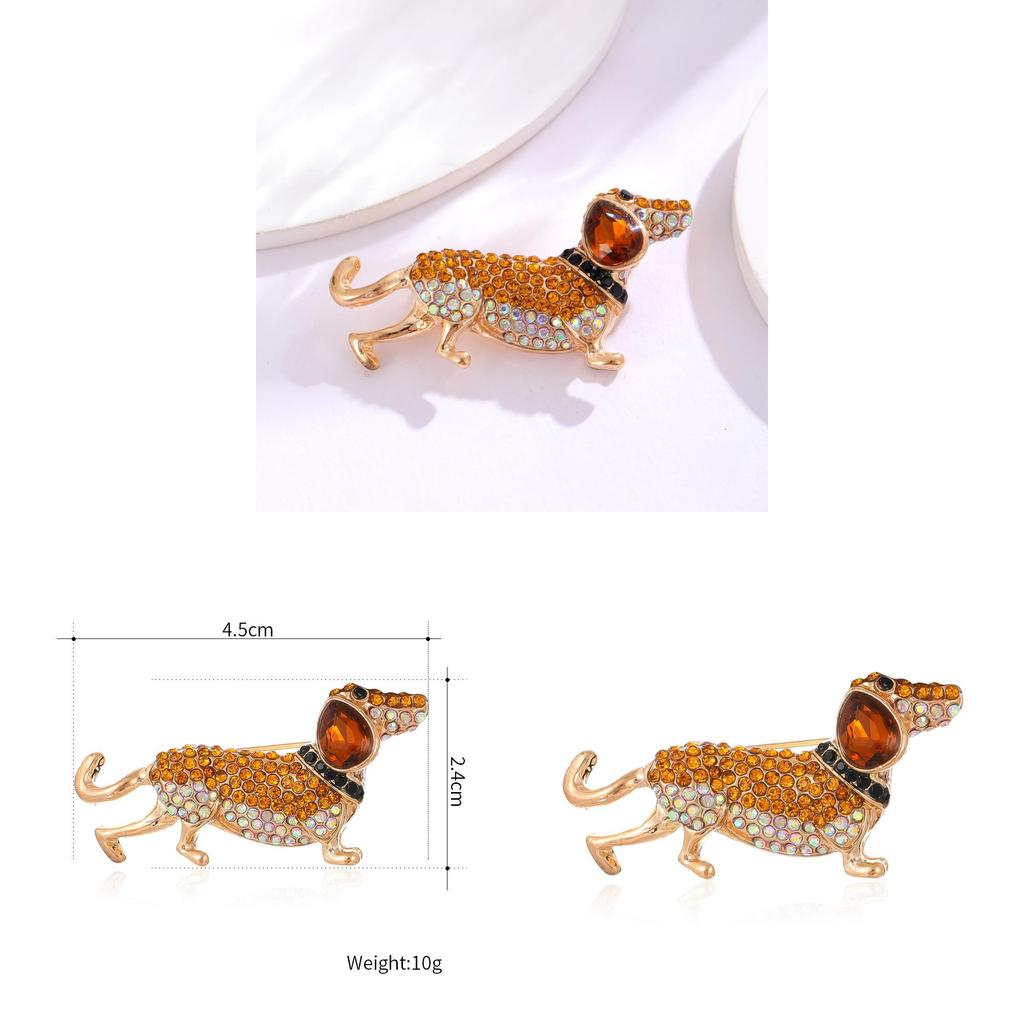 Animal Pet Dog Brooch Zinc Alloy Elegant Jewelry For Men And Women