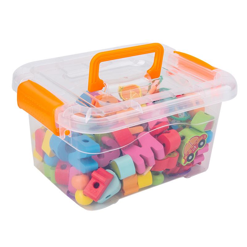 Early Childhood Education Wear Beads 100 Numeric Letter Beads, Children'S Traffic Fruit Building Block Rope Wisdom Toy