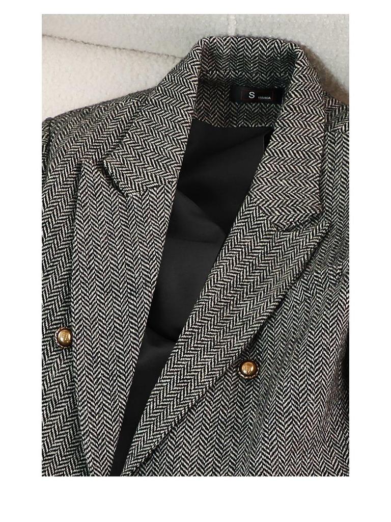 Chic Women's Suit Jacket: Autumn/Winter Versatile Style - Cool, Trendy, and Regular Fit.