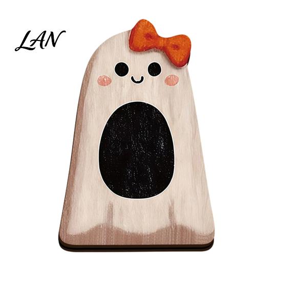 Playful Halloween Desktop Decorations Wooden BOO Ornaments, Lettering Decorations, Rustic Bat Pumpkin Ghost Themed Wood Crafts Table Signs for