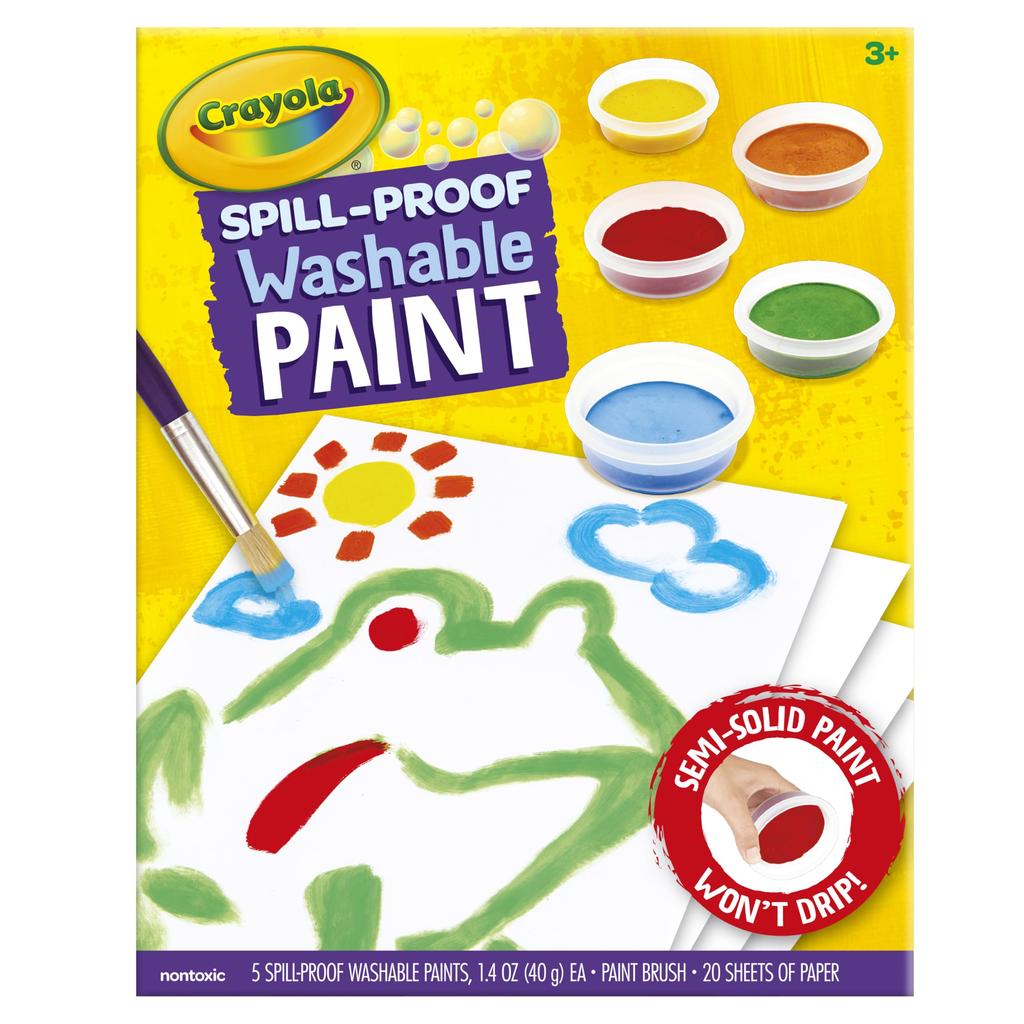 Crayola Waterless Solid Paint Drawing Set (5 Colors) with 20 Drawing Sheets (Item No. 541092) - Authentic Product