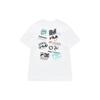 Fila Fusion Loose Letter Print Knit Short Sleeve T-Shirt Women Tops White T11W224103F-WT