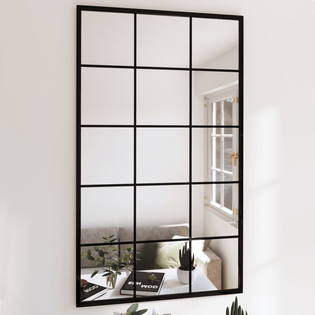 Vidaxl Wandleuchter, Schwarz, 100 x 60 cm, Metall