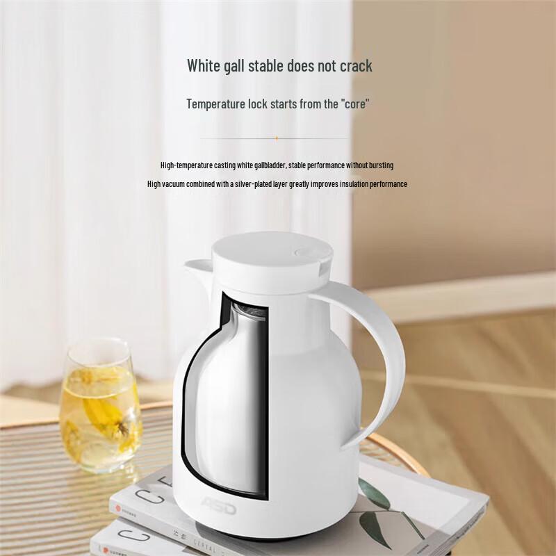 ASD 1L Vacuum Insulated Thermos Flask with Glass Liner and LED Display