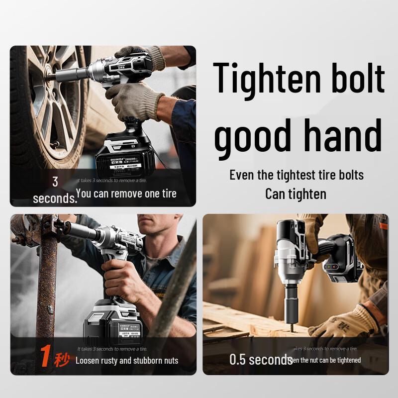 AuraLead Cordless Brushless Impact Wrench Set CN plug (adapter included)