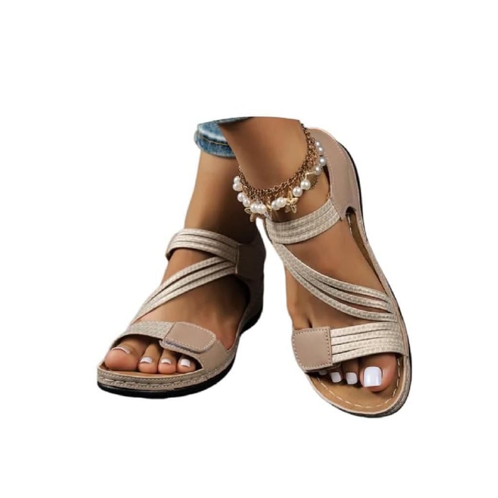 Women Platform Wedge Sandals Adjustable Strap Open Toe Casual Summer Footwear Comfortable Walking Shoes