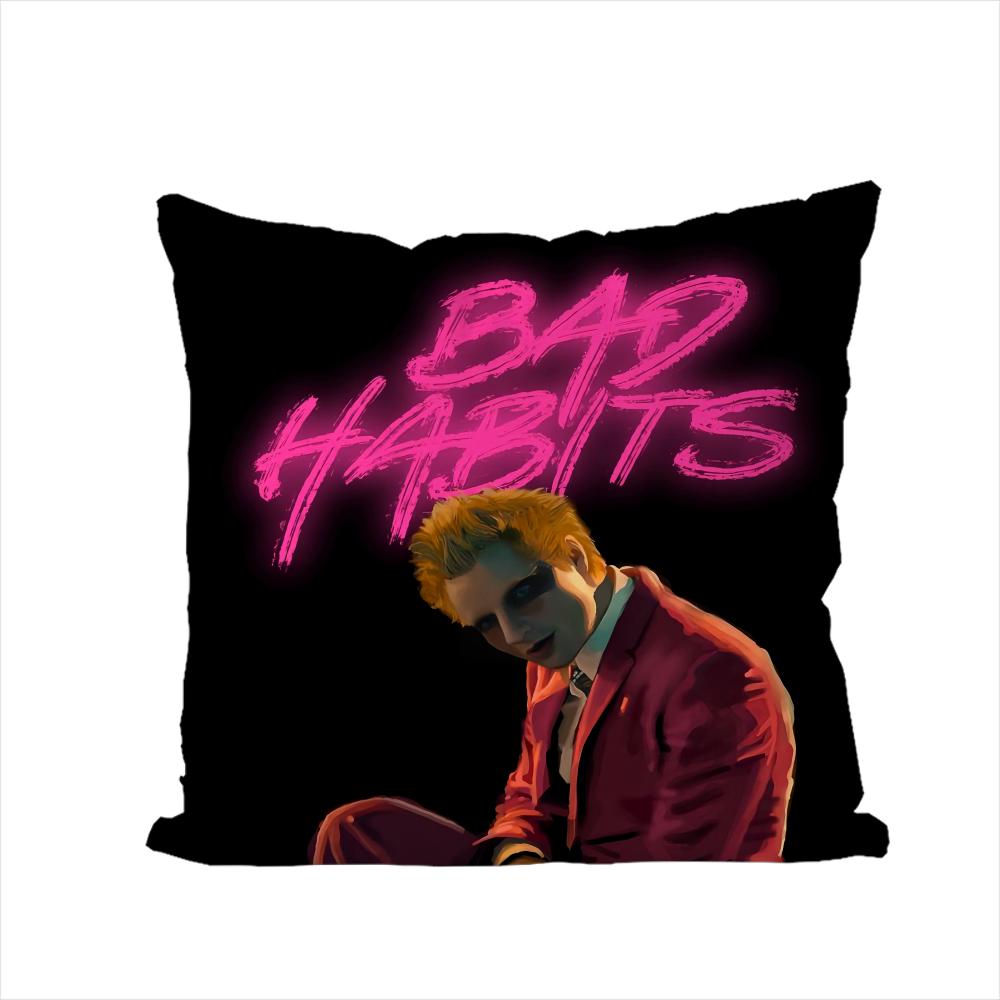 Singer EEd Sheeran Pillow Case For Car Sofa Decorative Home Doublesided Print Plush Square Throw Pillow Cushion Cover