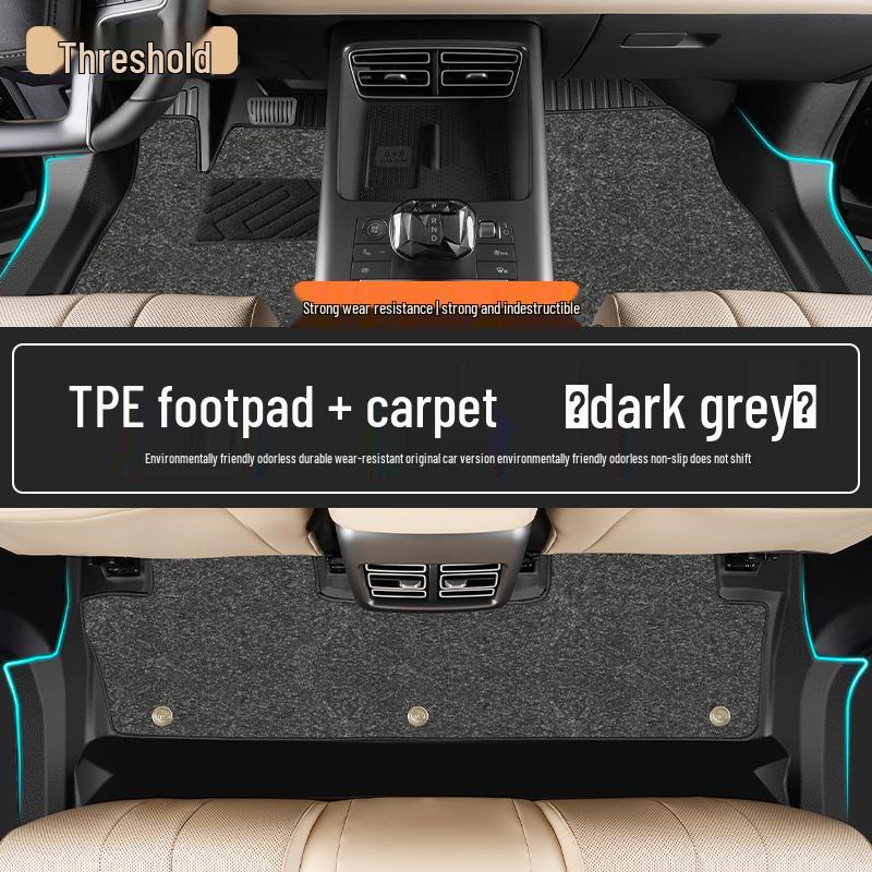 Full Coverage TPE Floor Mats for 26 BYD Song PRO Models - Custom Car Carpet Accessories