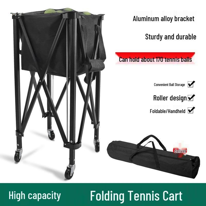 Portable Tennis Ball Picker & Storage Cart