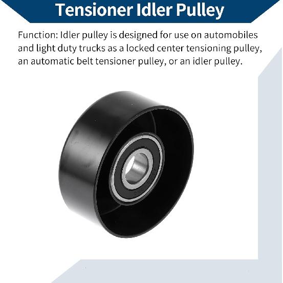 No.F8KZ8678AA Drive Belt Idler Pulley for Ford Escort 1998-2003 for Ford for Mustang 1998-2004 Serpentine Tensioner Pulley Idler 1 Pc