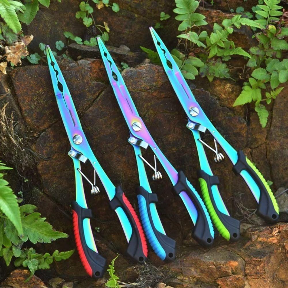 1 Set Portable Fishing Pliers Split Ring Opener Fishing Line Cutter  Fishing Tool