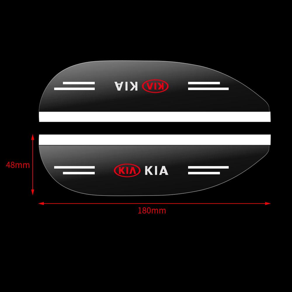 XIOU7 PVC Car Rear View Mirror Sticker Rain Eyebrow Auto Side Mirror Rain Proof Cover For Kia Stinger Sonet Rio Forte 5 Ray Borrego K3